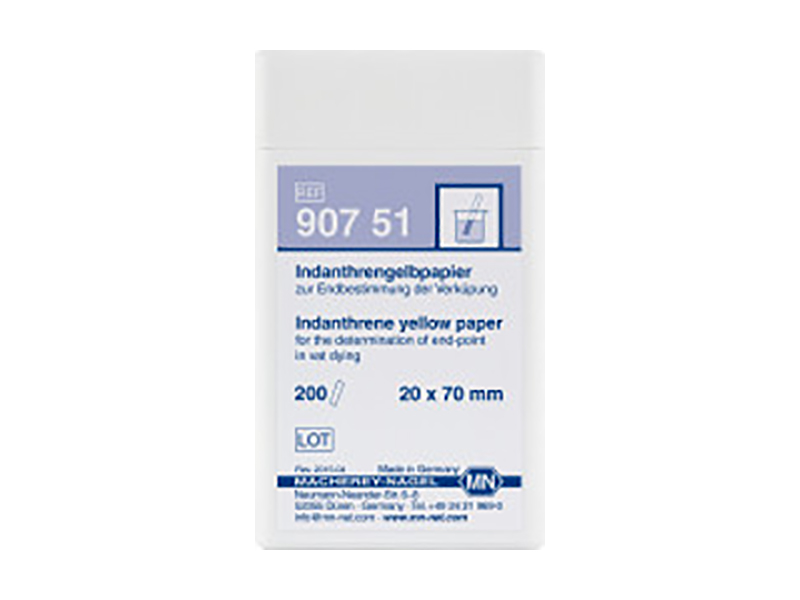 德國MN陰丹士林黃測試紙 （Indanthrene yellow paper）907 51