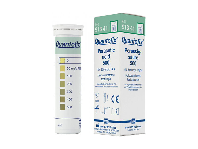 德國MN QUANTOFIX過氧乙酸500半定量測試條 （Peracetic acid 500） 91341