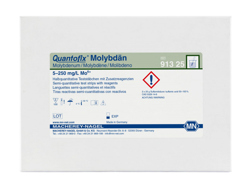 德國MN QUANTOFIX鉬半定量測試條 （Molybdenum）91325