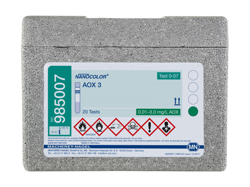 德國MN可吸附有機鹵化物3預裝管試劑 （AOX）985007