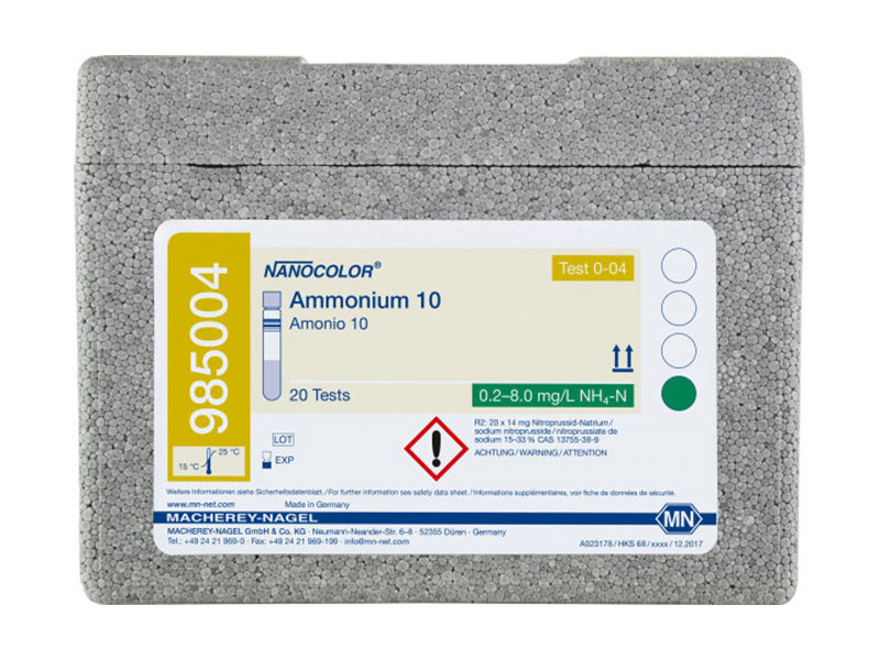 德國MN氨氮預裝管試劑（Ammonium 10）985004