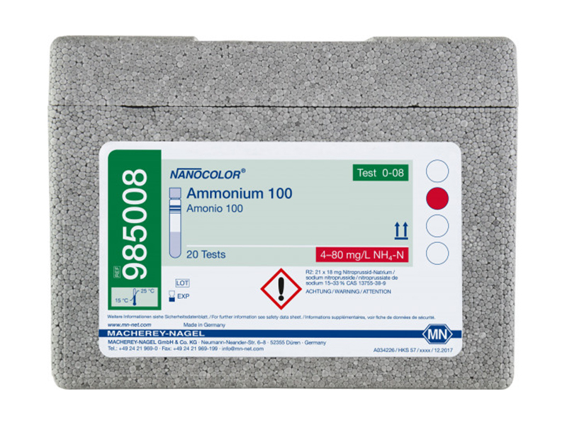 德國MN氨氮預裝管試劑（Ammonium 100）985008