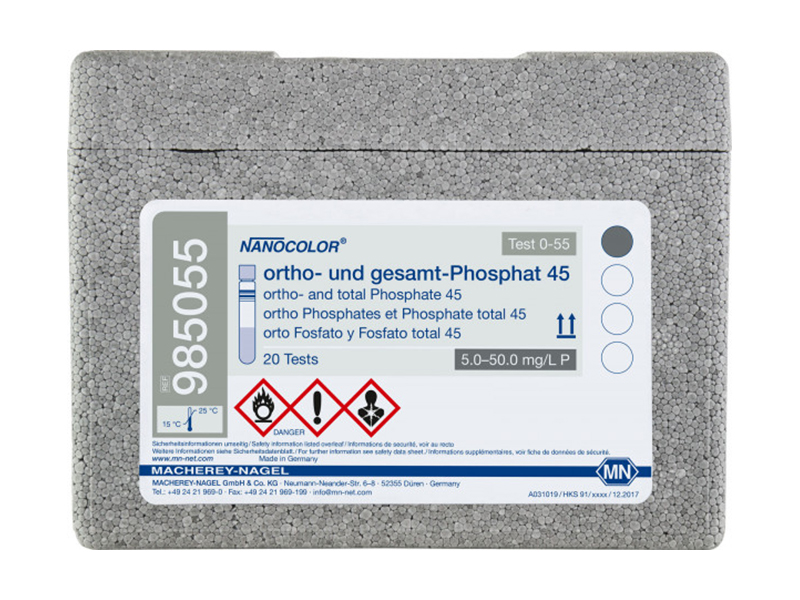 德國(guó)MN正和總磷酸鹽預(yù)裝管試劑( Phosphate 45) 985055