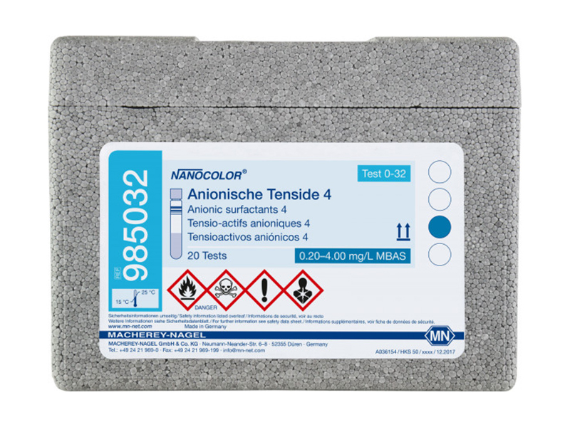 德國MN陰離子表面活性劑/洗滌劑預裝管試劑985032