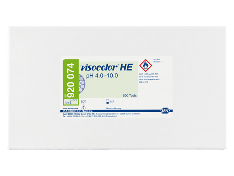 德國MN VISOCOLOR HE pH4.0-10.0值比色測試盒 920074 / 920174（補充裝）