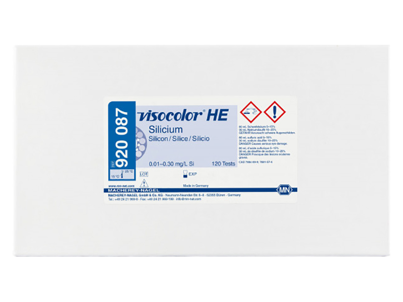 德國MN VISOCOLOR HE硅比色測試盒 （Silicon）920087 / 920187 （補充裝）