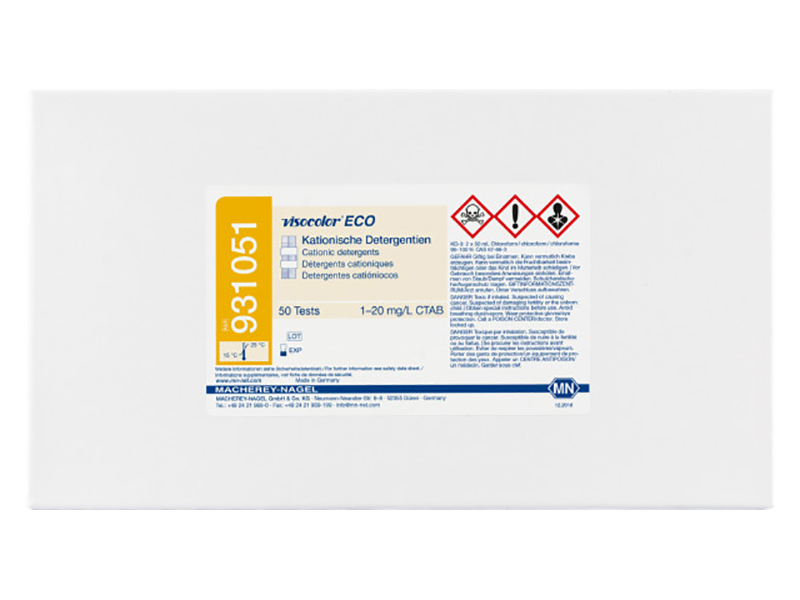 德國MN VISOCOLOR ECO陽離子洗滌劑測試盒 ( cationic detergents  ) 931051 / 931251（補充裝）