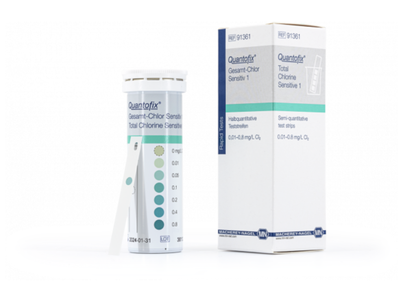 德國MN QUANTOFIX總氯高靈敏半定量測試條（Total Chlorine Senstivie 1）91361