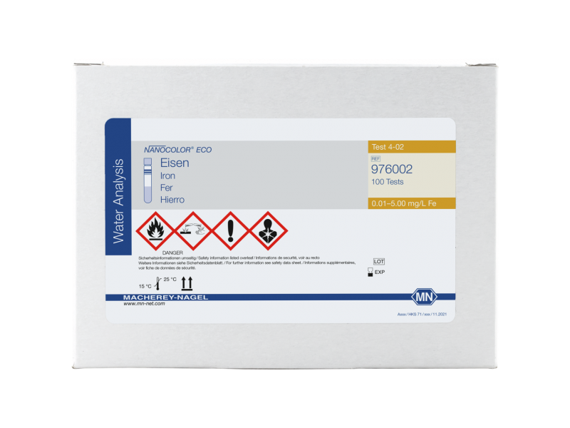 德國MN NANOCOLOR ECO鐵測試盒（Iron）976002